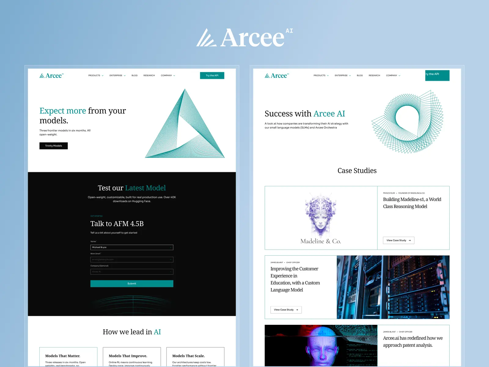 Arcee AI website